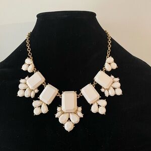 kate spade Cream and Gold Statement Bib Necklace